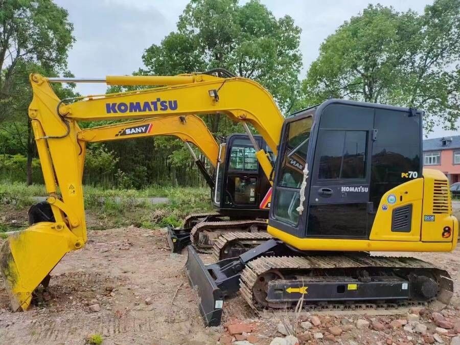 Japan Gebruikte Komatsu graafmachine te koop tweedehands PC70-8 Jindongyu Machinery