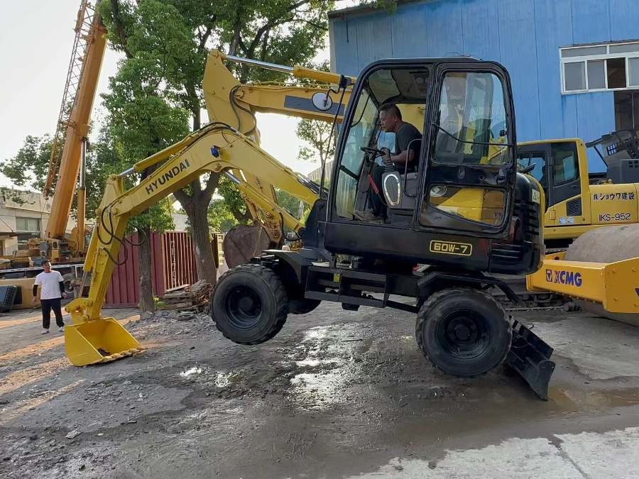 Korea Gebruikte Hyundai graafmachine te koop tweedehands R60w-7 6 Ton Jindongyu Machinery