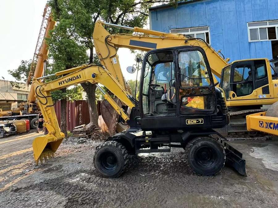 Korea Gebruikte Hyundai graafmachine te koop tweedehands R60w-7 6 Ton Jindongyu Machinery
