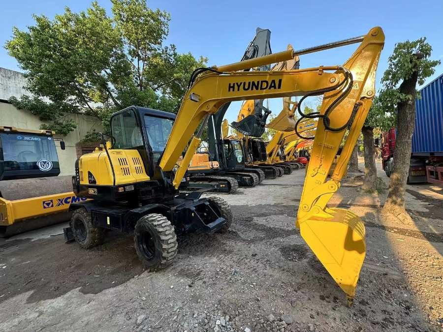 Korea Gebruikte Hyundai graafmachine te koop tweedehands R60w-7 6 Ton Jindongyu Machinery